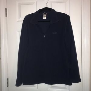 Men’s navy North Face 1/4 zip fleece